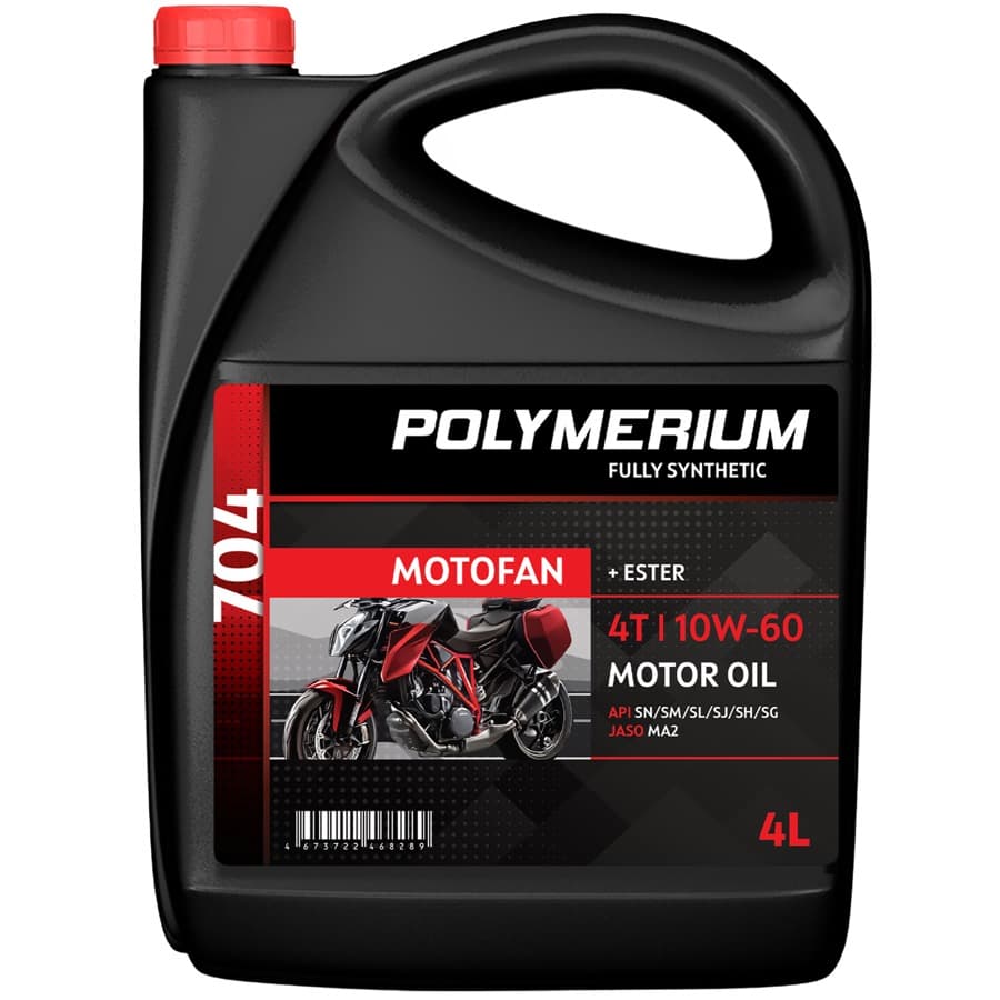 POLYMERIUM MOTOFAN 704 10W-60 4T 1L