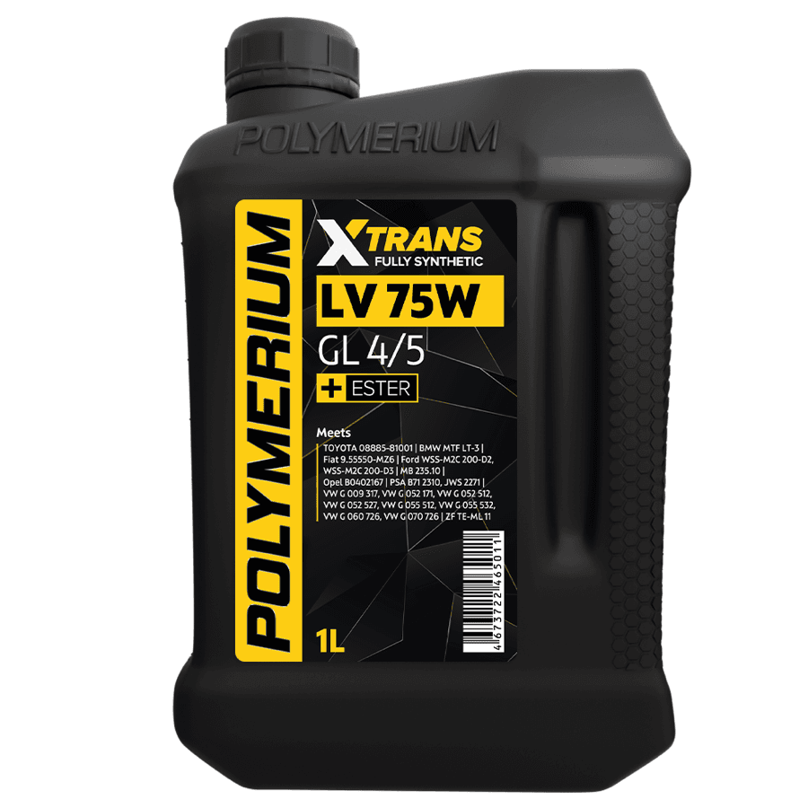 POLYMERIUM XTRANS 75W LV 1L Fully synthetic