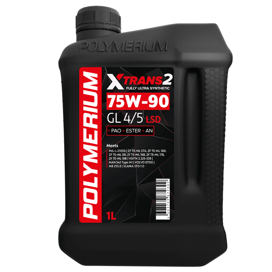 POLYMERIUM XTRANS2 75W-90 GL 4/5 1L Fully PAO synthetic
